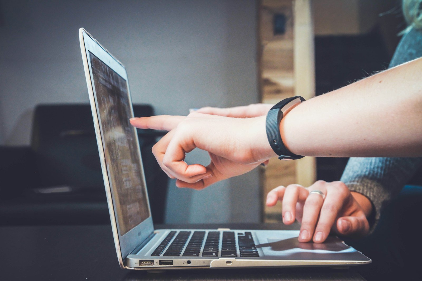Email newsletter planning on a screen